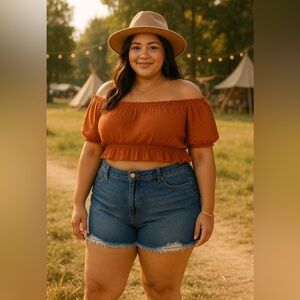 KanCan Estilo High-Rise Distressed Denim Shorts 3XL – NWT